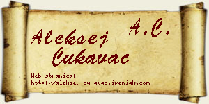 Aleksej Cukavac vizit kartica